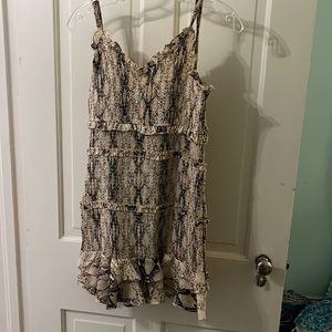 vestique snakeskin mini dress